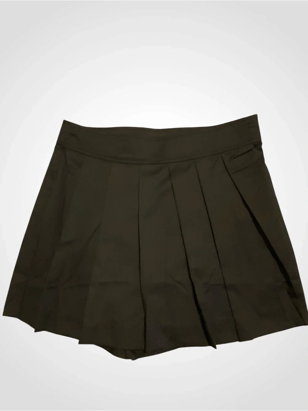 New Black Pleated Mini Skort by Mable Side Zip Tennis Skort NWOT size M - Picture 2 of 8